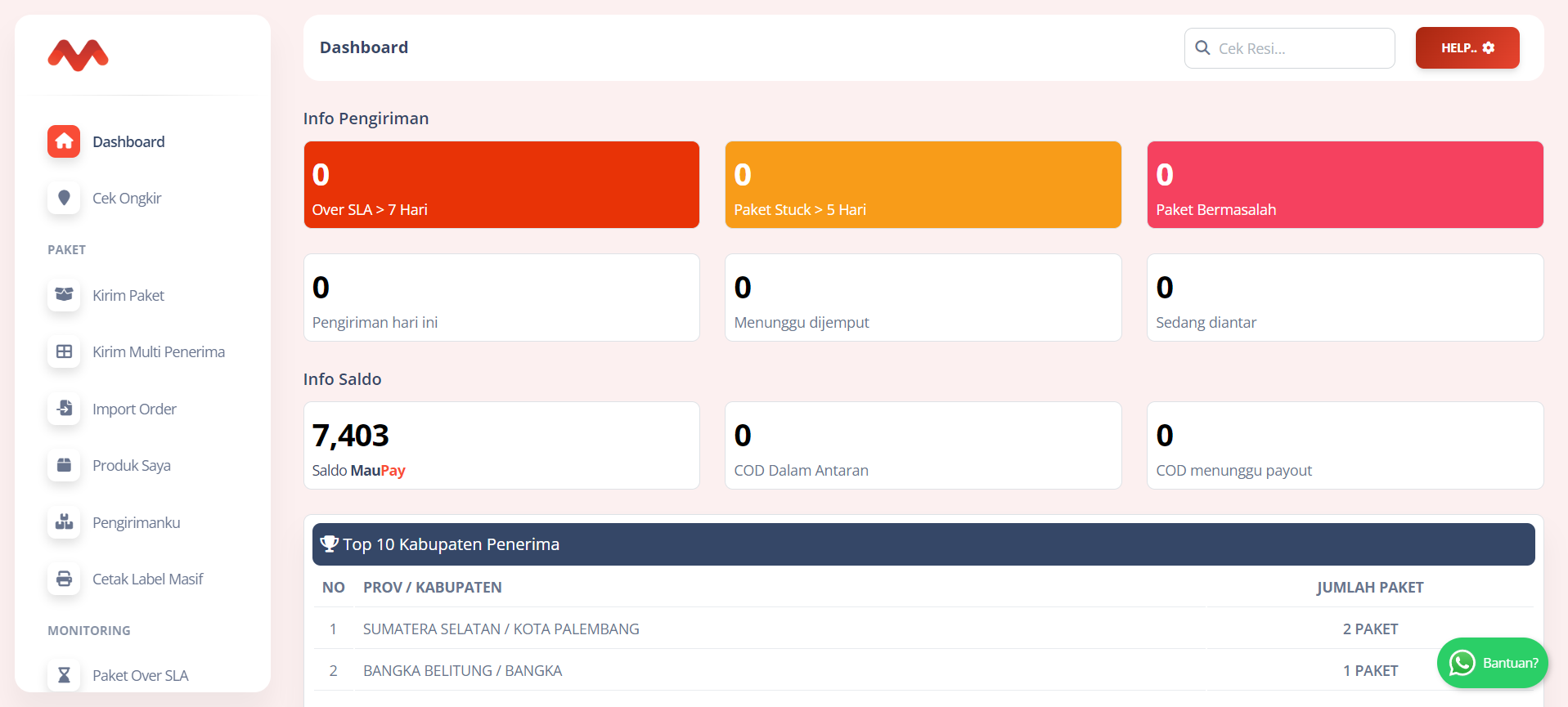 Papan pemuka Maukirim